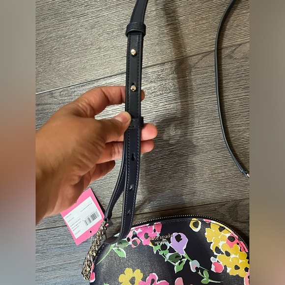 NEW Kate Spade Sylvia Wildflower Navy Dome Crossbody - Picture 8 of 16